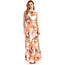 GUESS kledij kleed -  HALTER NECK KATIA MAXI DRESS - ACQUARELLE BLOOM PRI - W3YK56 WFJI0 - P32G ⎜ WEBSHOP