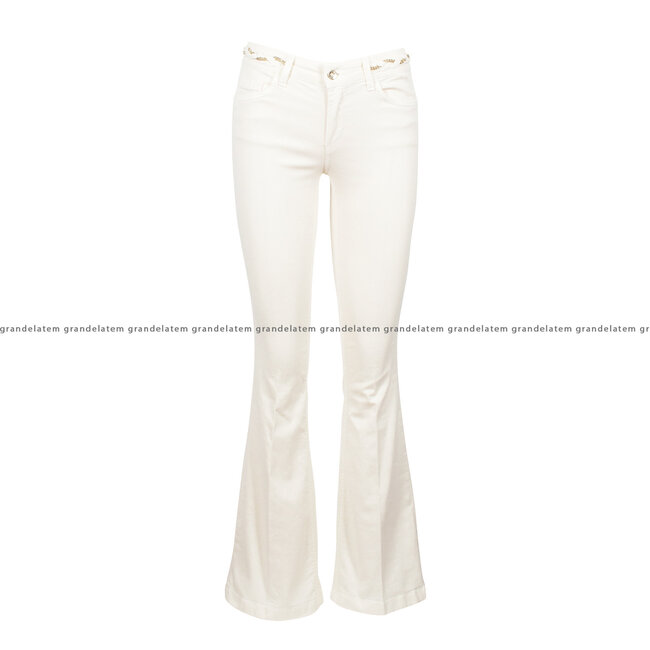 LIU JO kledij jeansbroek - BRAID DENIM E COLOR - PANTS BIANCO LANA - UF3126-T3546-10701 ⎜ WEBSHOP