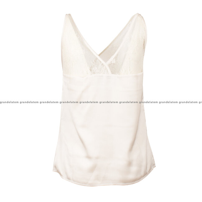 GUESS kledij top -  SL LAURA LACE TOP - CREAM WHITE - W3YH55 WD8G2 - G012 ⎜ WEBSHOP