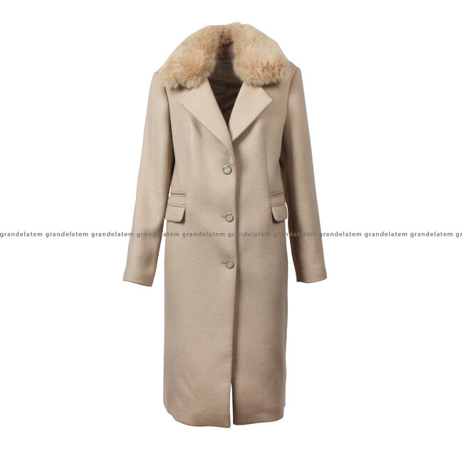 GUESS kledij jas -  NEW LAURENCE COAT - CEMENTO - W3BL20 WFIH2 - A90F ⎜ WEBSHOP