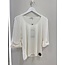 Fracomina - V NECK TOP WHITE - FR24ST1022J46301-278  ⎜ WEBSHOP