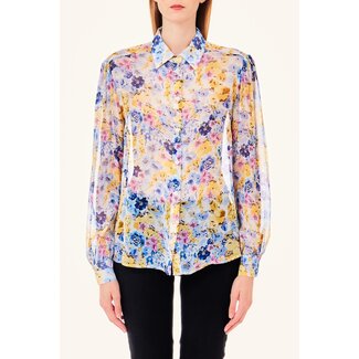 LIU JO LIU JO  White LIUJO CREPONNE PRECIOUS - BLOUSE MA4259-T3890 - N9220 ⎜ WEBSHOP