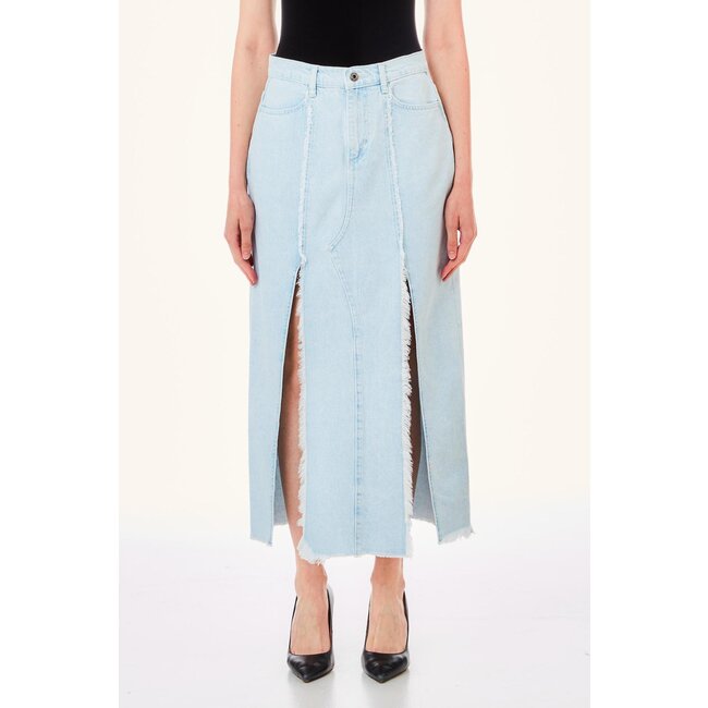 LIU JO  denim ECS DENIM BLUE STRONG - SKIRT UA4266-DS049 - 78659 ⎜ WEBSHOP