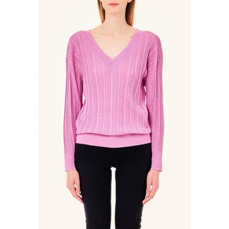 LIU JO LIU JO  White f.14 multi ribs lux - SWEATER MA4006-MS64J - A4253 ⎜ WEBSHOP