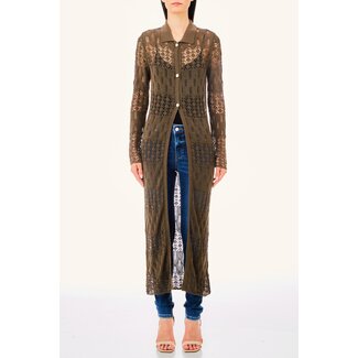 LIU JO LIU JO  White f.7 geometric lace - cardigan MA4389-MS007 - X0542