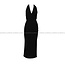 SS24 Kimberly - Tricot kleed met cross effect  Zwart  ⎜ WEBSHOP