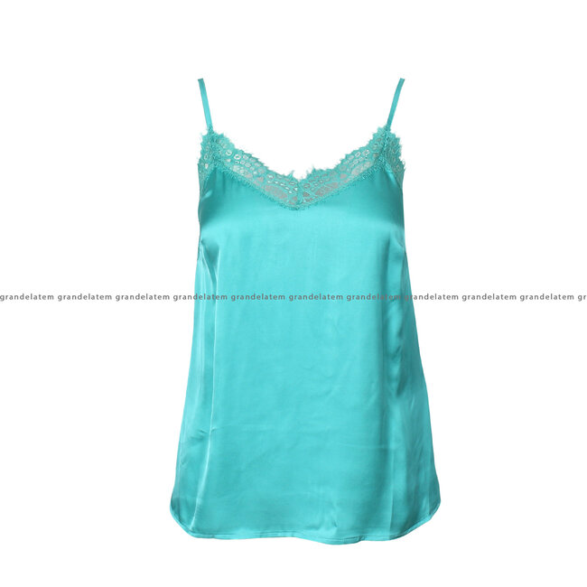 Fracomina - TOP TURQUOISE  - FQ24ST2004W45101-268  ⎜ WEBSHOP