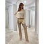 PATRIZIA PEPE TROUSERS Gold Sequins 8P0569 - A374 - Y448  ⎜ WEBSHOP