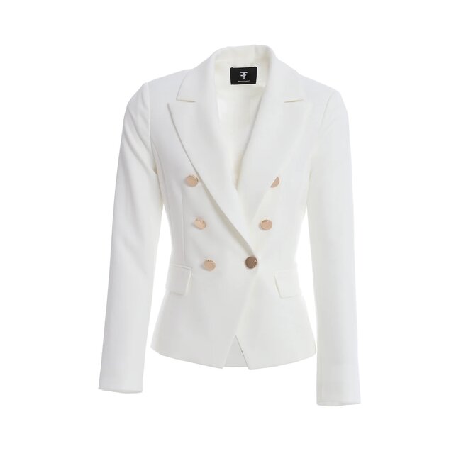 Fracomina - REGULAR JACKET WHITE - FS24SJ2002W42901-278  ⎜ WEBSHOP