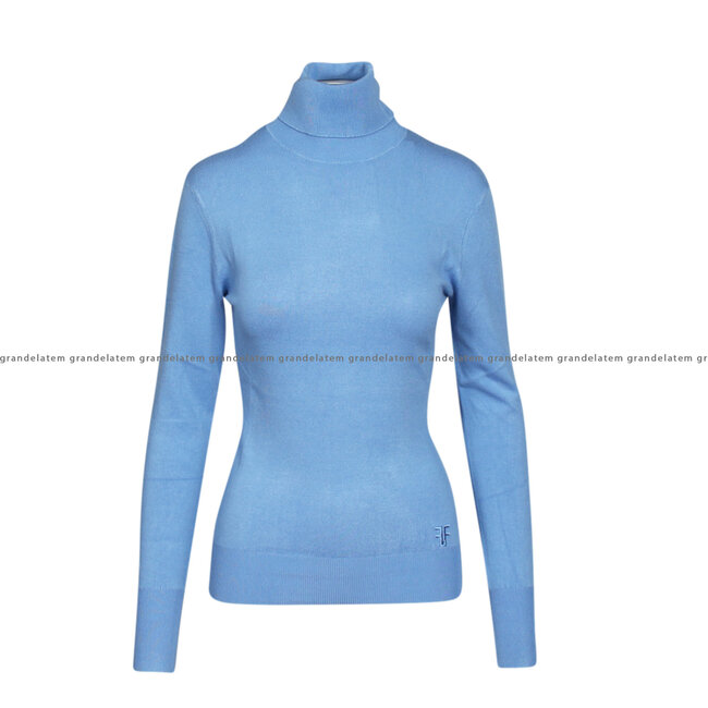 Fracomina kledij truien  - KNITTED TURTLENECK SWEATER SKY - FR24WT7001K41001-252