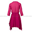 PATRIZIA PEPE Asymmetrical georgette dress - Ceremony Fuchsia 2A2603_A248_M447