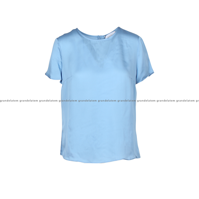 SHORT SLEEVES BASIC BLOUSE SKY - FR24WT1032W73101-252