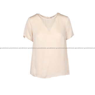 Fracomina CLASSIC HALF SLEEVES BLOUSE SAND - FR25ST1032W77401-251