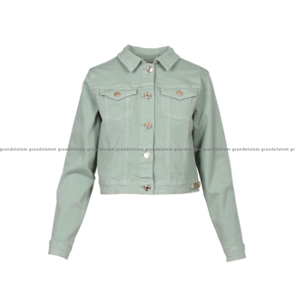 Fracomina BULL COMFORT BASIC TRUCKER JACKET SALVIA - FP25SJ4001W77001-247