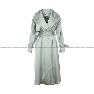 Fracomina LONG TRENCH INCLUDED WITH FABRIC BELT SALVIA - FR25SC7004W76601-247