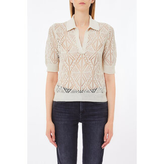 LIU JO LIU JO WHITE - DIAMONDS CROCHET  - Sweater - WA5215-MS007-20304