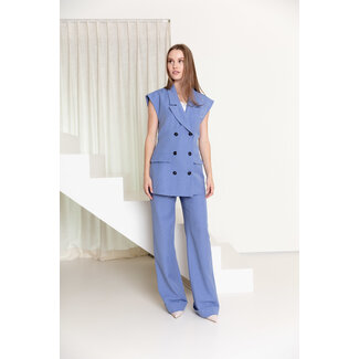 AC by Annelien Coorevits AC by Annelien - Georgia Geklede broek combo ginny blauw