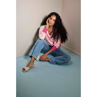 AC by Annelien Coorevits AC by Annelien - Robbie Jeansbroek wijd onderaan denim