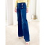 TWINSET WIDE LEG DENIM - WIDE LEG FIT CON BOTTONI OVAL T  IN DENIM - 251TP2574 - 01611