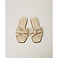 TWINSET slipper - T.B. IN PELLE CON OVAL T - 251TGT090 - 11640