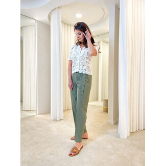 LIU JO LIU JO - PANTS - WA5266-T4277 GREEN MOSS
