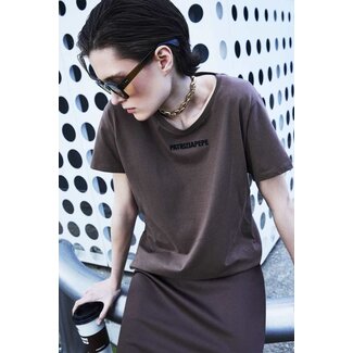 PATRIZIA PEPE PATRIZIA PEPE T-shirt Chocolate Coffee TU - ONE SIZE