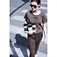 PATRIZIA PEPE T-shirt Chocolate Coffee TU - ONE SIZE