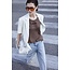 PATRIZIA PEPE T-shirt Chocolate Coffee TU - ONE SIZE
