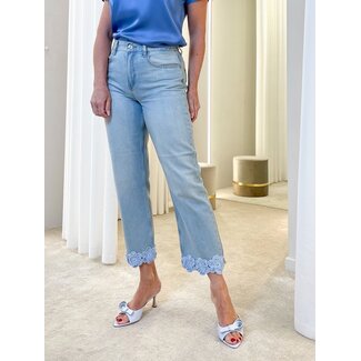 LIU JO LIU JO WHITE - DENIM UNCINETTO  - PANTS - WA5493-DS059-78897
