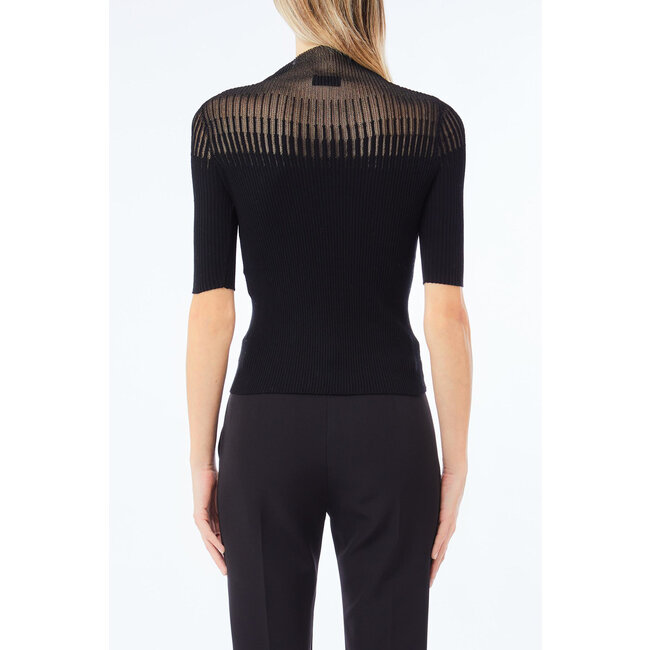 LIU JO SERIE A COSTE CON TRASPA  SWEATER NERO CF5075-MS99E - 22222