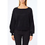 LIU JO Viscosa con appl.strass  SWEATER NERO/ROWS STRASS CF5271-MA96E - M9798