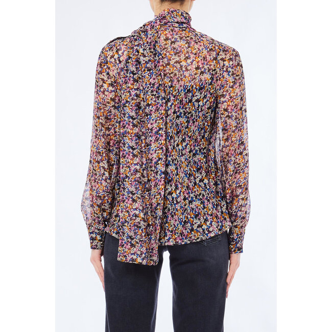 LIU JO CHIFFON STAMPATO SE/VI  TUNIC/BLOUSE AUTUMN PROVENCAL MF5386-T2559 - M9993