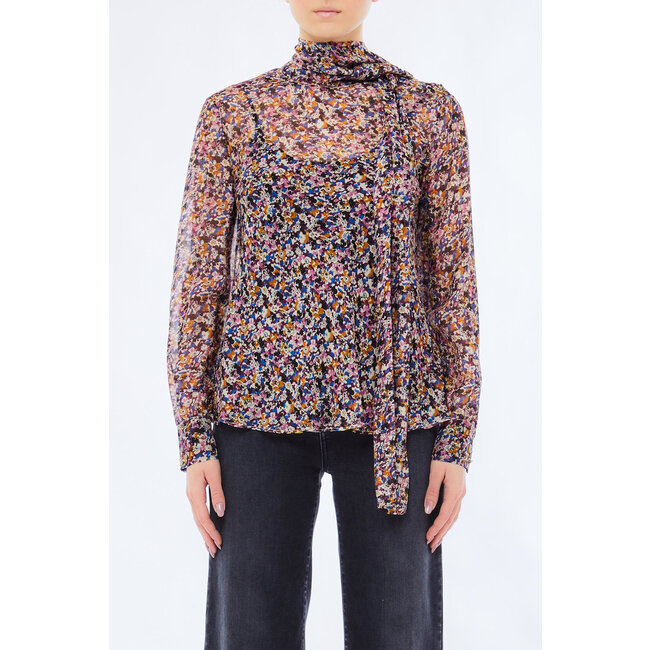 LIU JO CHIFFON STAMPATO SE/VI  TUNIC/BLOUSE AUTUMN PROVENCAL MF5386-T2559 - M9993