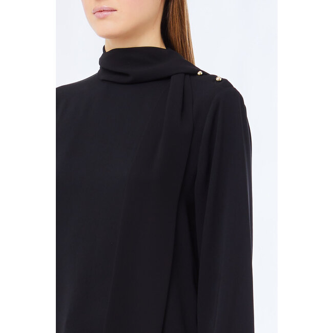 LIU JO ELEGANT TP  TUNIC/BLOUSE NERO MF5281-T4241 - 22222