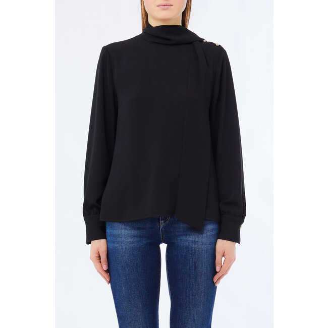 LIU JO ELEGANT TP  TUNIC/BLOUSE NERO MF5281-T4241 - 22222