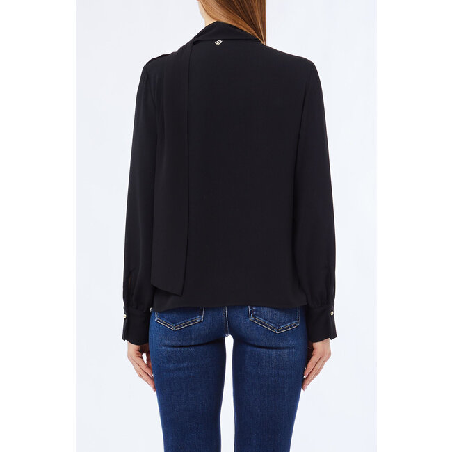 LIU JO ELEGANT TP  TUNIC/BLOUSE NERO MF5281-T4241 - 22222