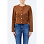 LIU JO LIUJO TESS SIXTY  JACKET CARAMEL BROWN MF5184-E1090 - X0506