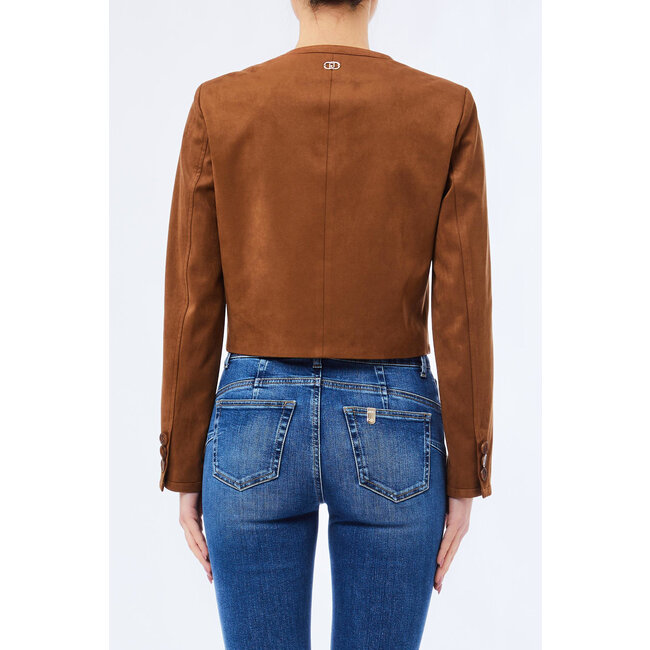 LIU JO LIUJO TESS SIXTY  JACKET CARAMEL BROWN MF5184-E1090 - X0506