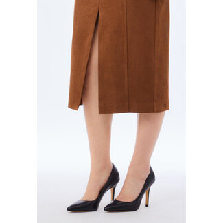 LIU JO LIU JO LIUJO TESS SIXTY  SKIRT CARAMEL BROWN MF5186-E1090 - X0506