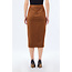 LIU JO LIUJO TESS SIXTY  SKIRT CARAMEL BROWN MF5186-E1090 - X0506