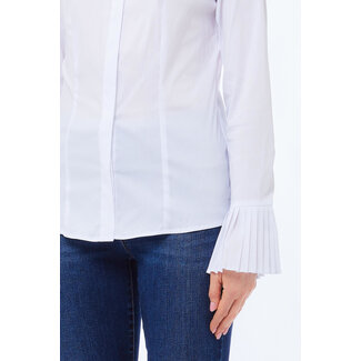 LIU JO LIU JO POPELINE STRETCH  BLOUSE BIANCO OTTICO MF5405-T2432 - 11111