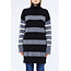 LIU JO STRIPED SOFT MIXED  DRESS BIANCO/NERO/GRIGIO MF5129-MS009 - C3819