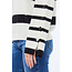 LIU JO STRIPED SOFT MIXED  SWEATER BIANCO/NERO MF5127-MS009 - W9230
