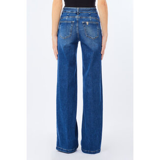 LIU JO LIU JO DENIM BLUE SPOT 25  PANTS DEN.BLUE BUBBLE WASH UF5100-D0264 - 78899