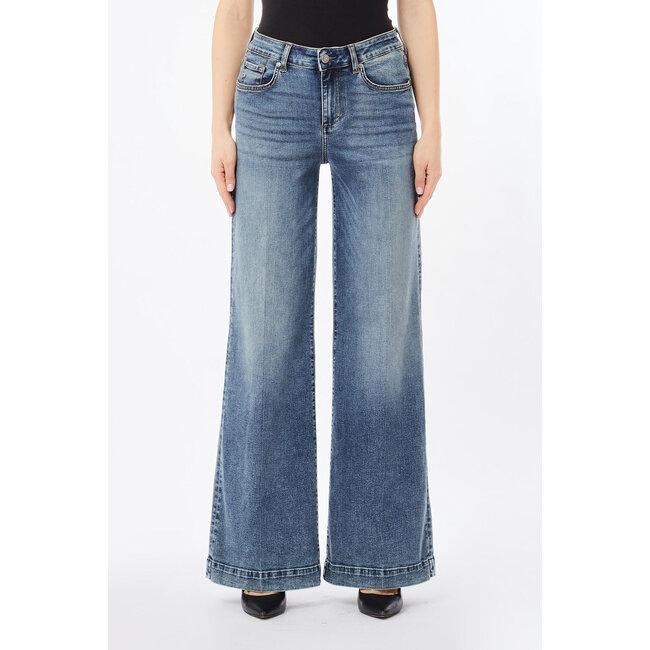 LIU JO ECS DEN TOP AUTHENT.T400  PANTS DEN.BLACK TOP AUTHEN UF5068-DS615 - 87325