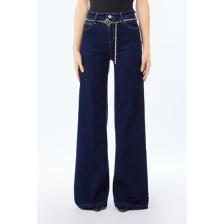 LIU JO LIU JO ECS DENIM BLU/BLACK HARAS  PANTS LONG NORMAL WASH UF5097-DS018 - 7L000