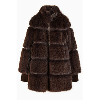 PATRIZIA PEPE PATRIZIA PEPE JACKET - DeepChocolate Melang - 2O0175 E077 - B857