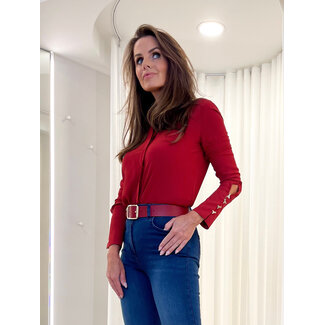 PATRIZIA PEPE PATRIZIA PEPE SHIRT - Velvet Red - 8C0761 A8I1 - R862