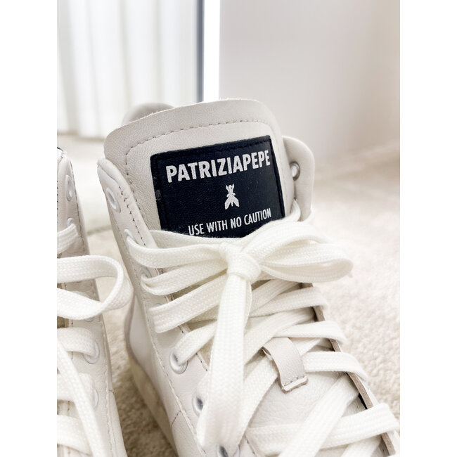 PATRIZIA PEPE SHOES Off White/Black - 8Z0111 - L150 - FE30   _ WEBSHOP