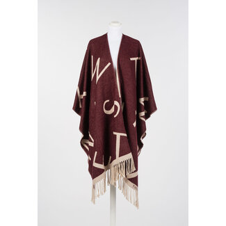 TWINSET TWINSET PONCHO - WINETASTING - 252TA4220 - 05609